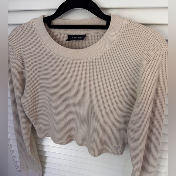ARITZIA GOLDEN TNA WAFFLE TOP L LONG SLEEVE - Picture 1 of 6